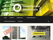 Tablet Screenshot of o2inmobiliaria.com